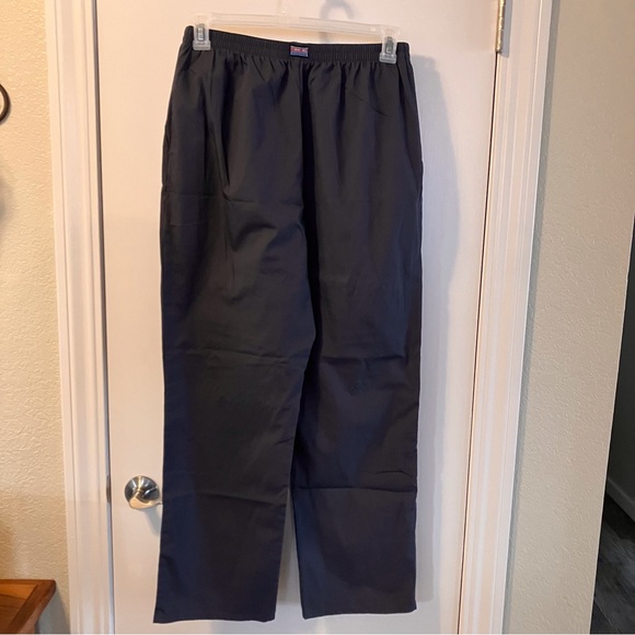 Cherokee workwear elastic waist scrub pants. Size M, Pewter Gray - Picture 2 of 8
